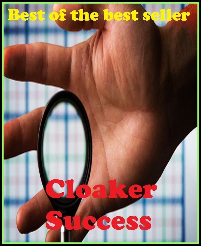 Cloaker Success ( Accomplishment, advance, achievement, benefit, boom, gain, profit, progress, fame, win )