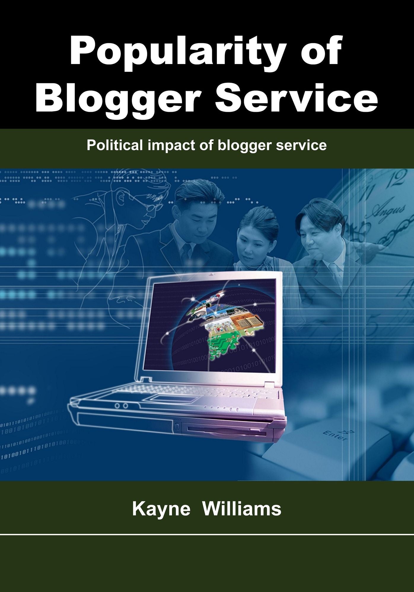Popularity of blogger service: Political impact of blogger service