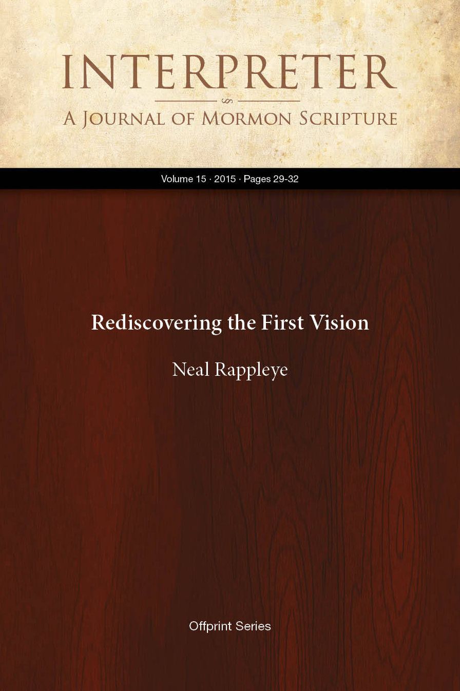 Rediscovering the First Vision