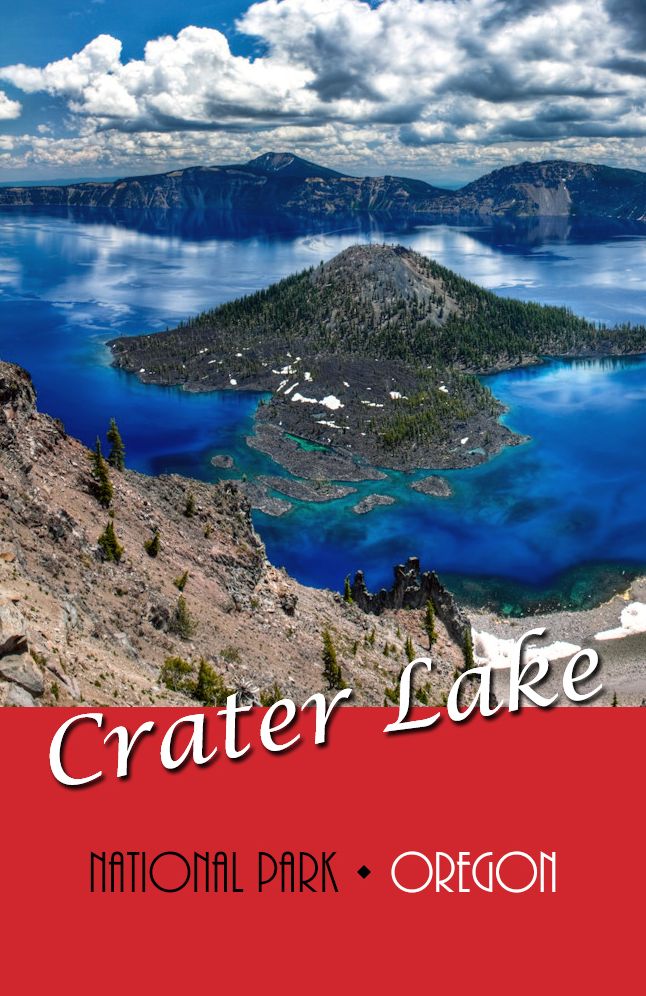 Crater Lake National Park, Oregon (Illustrated)
