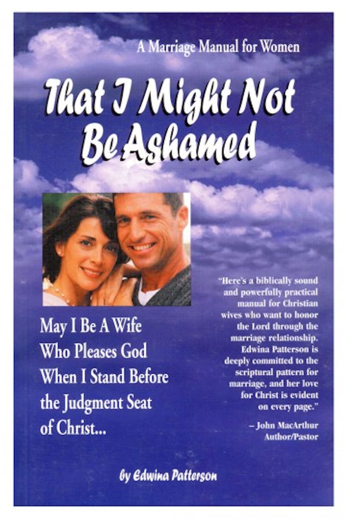 That I Might Not Be Ashamed