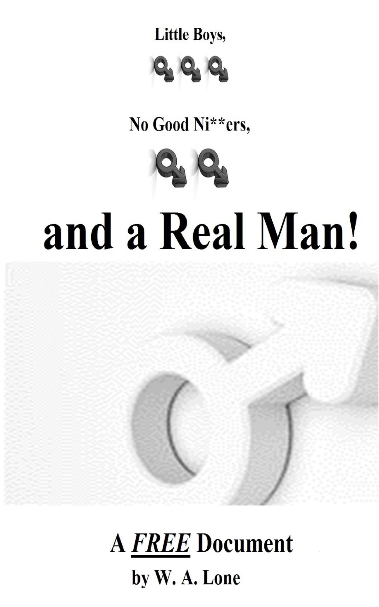 Little Boys, No Good Ni**ers, and A Real Man: A FREE Document