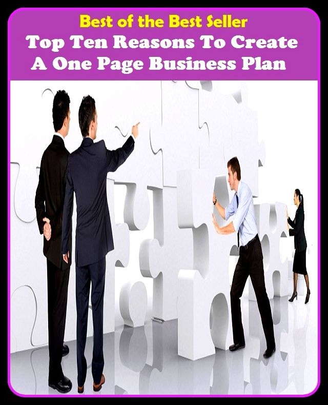 Best of the best sellers Top Ten Reasons To Create A One Page Business Plan ( managing, organization, running, supervision, administration, management, direction, admin, command, control, care )
