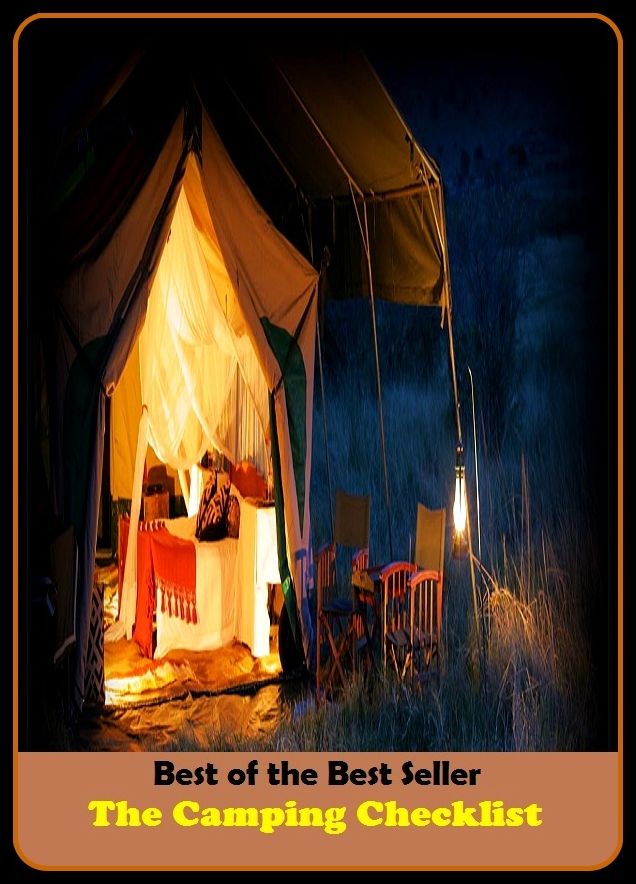 Best of the best seller The Camping Checklist(break,holiday,layoff,recess,respite,rest,sabbatical,time off,fiesta,furlough)