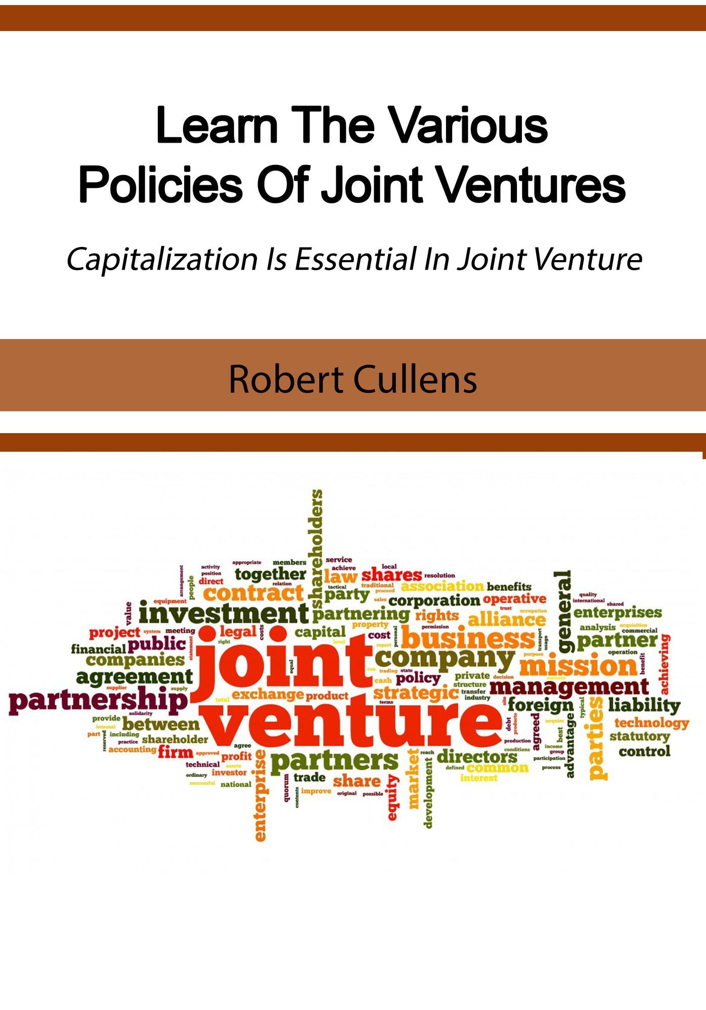 Learn The Various Policies Of Joint Ventures