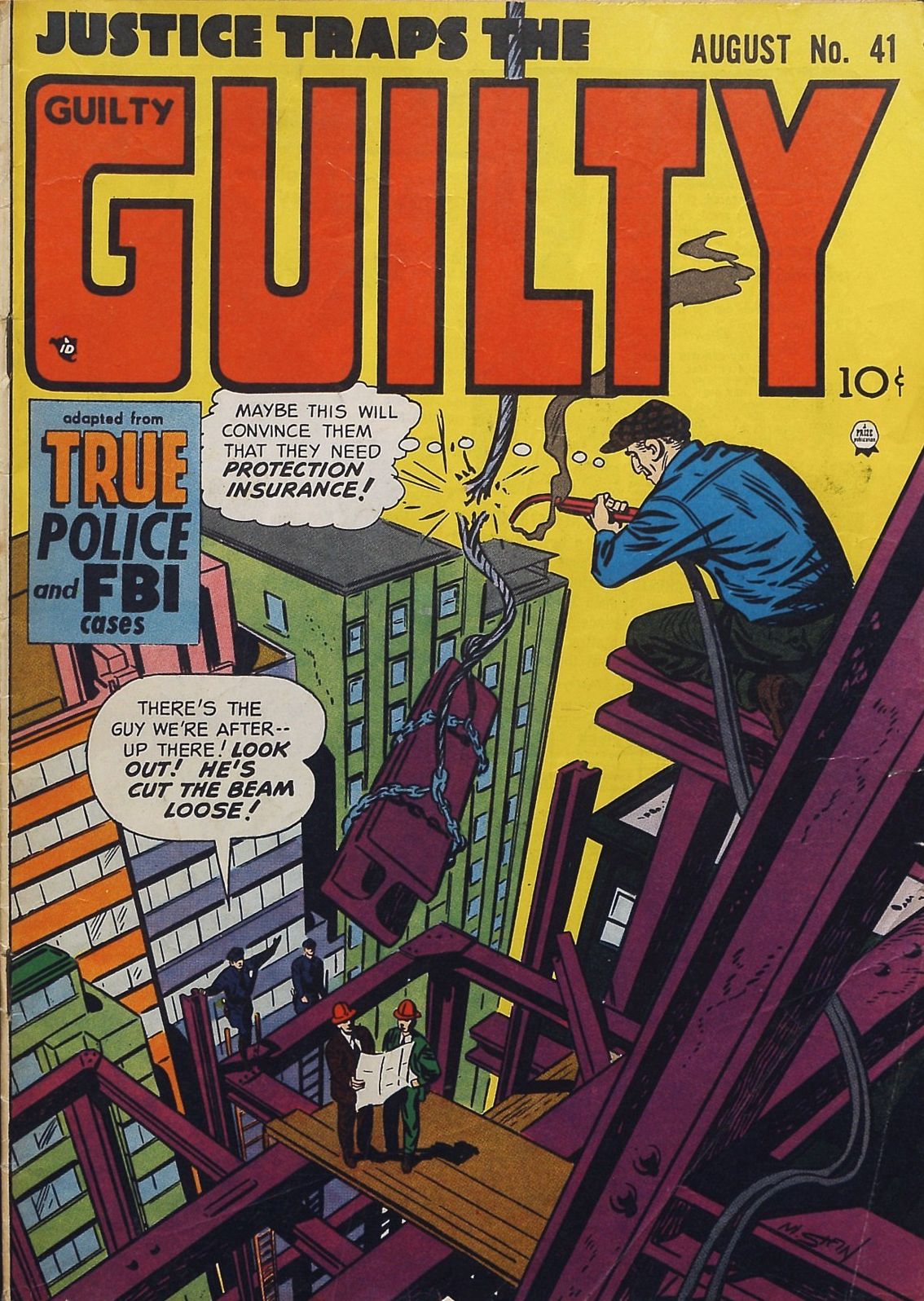Justice Traps the Guilty Number 41 Crime Comic Book