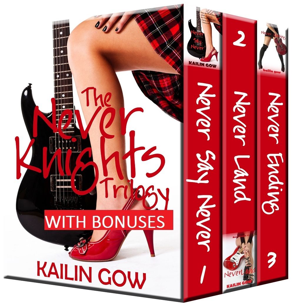 The Never Knights Trilogy (A New Adult Rock Romance Complete Series Set) with BONUS Exclusive Short Story