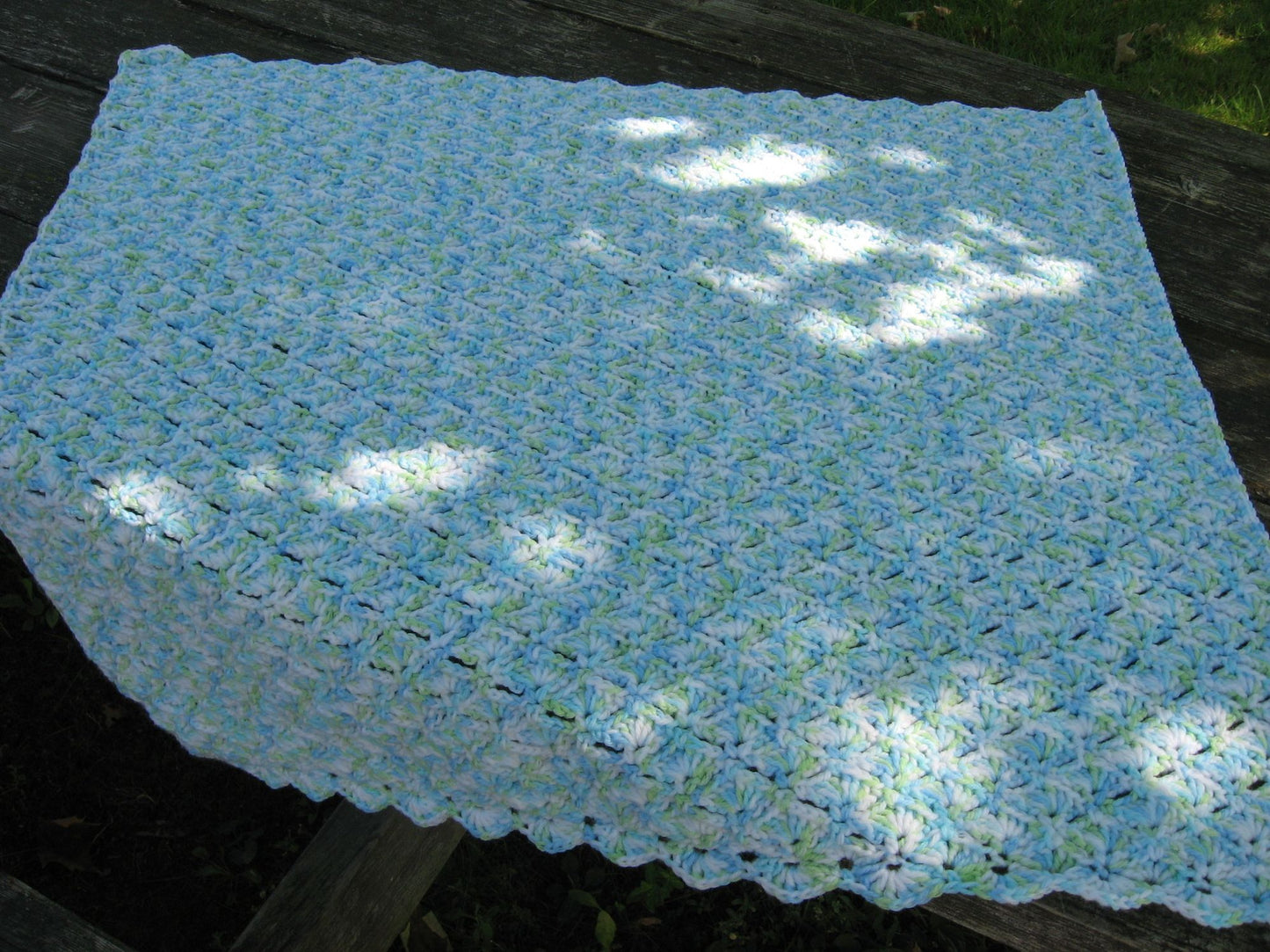 Shells & Lace Baby Blanket Crochet Pattern