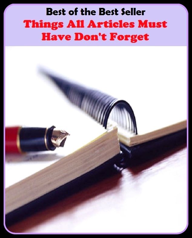Best of the best seller Things All Articles Must Have Don T Forget(behavior,conduct,habits,style of living,way of acting,act,action,attitude,conduct,demeanor)