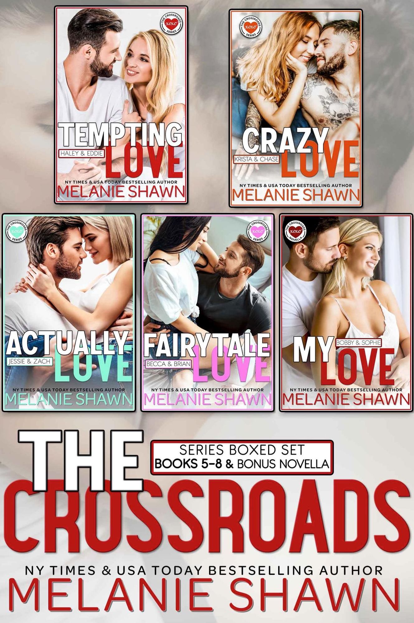 The Crossroads Series Bundle: Vol. 2, Books 5-8.5 (Tempting Love, Crazy Love, Actually Love, Fairytale Love, My Love )