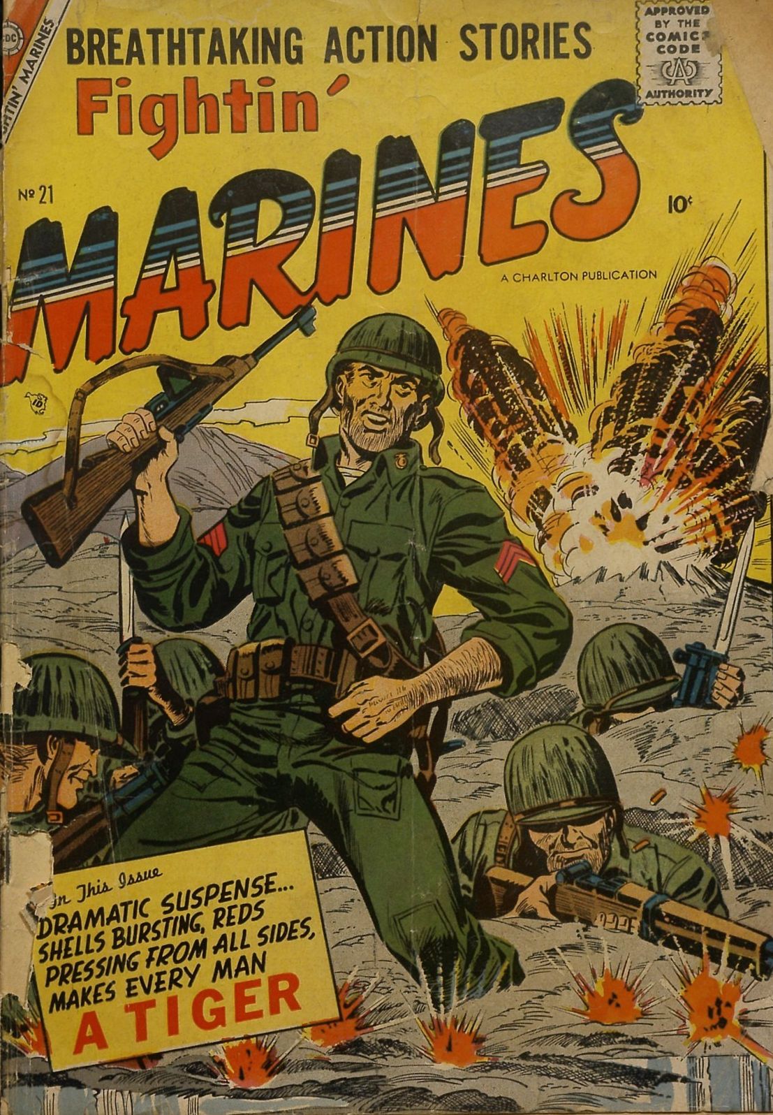 Fightin Marines Number 21 War Comic Book