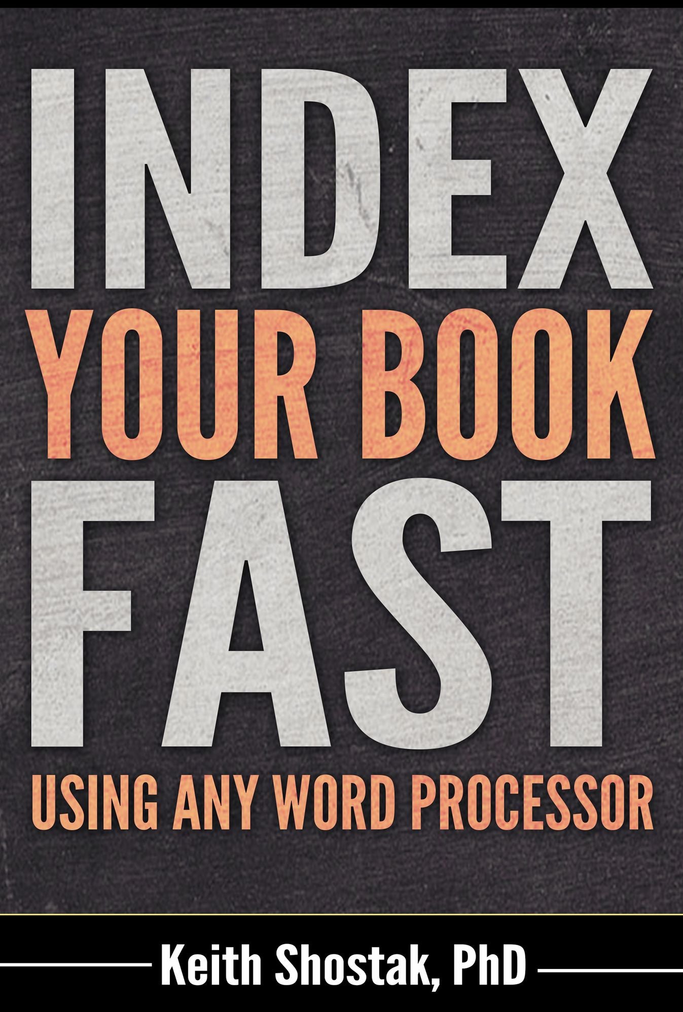 Index Your Book Fast Using Any Word Processor