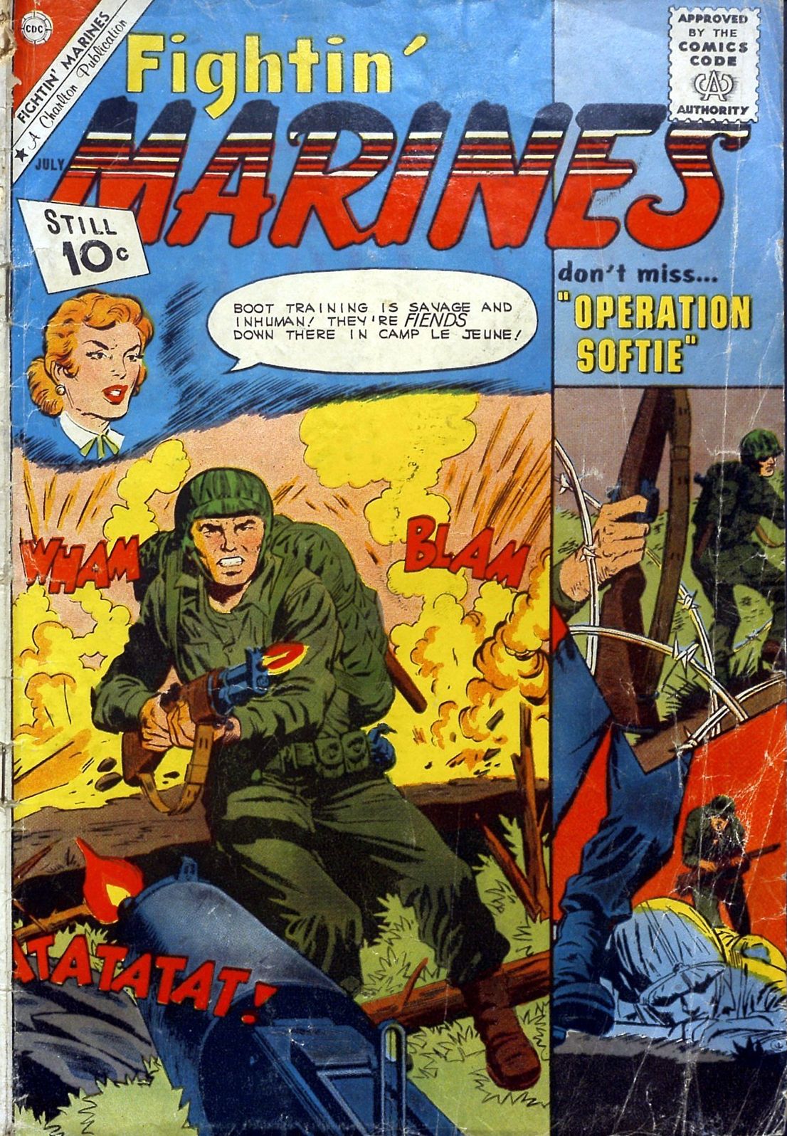 Fightin Marines Number 42 War Comic Book