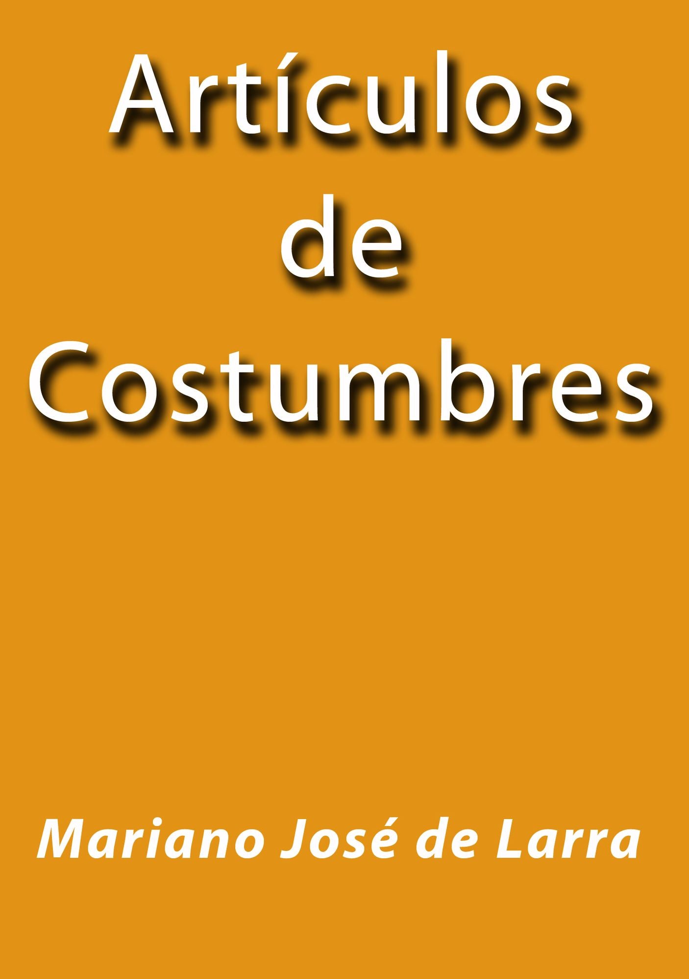 Articulos de costumbres