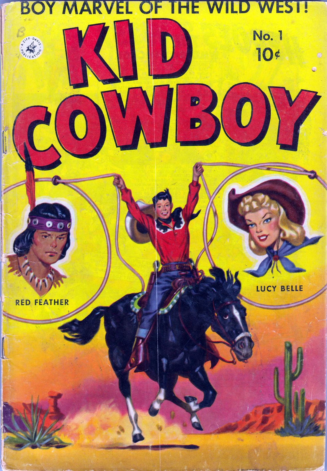 Kid Cowboy Number 1 Western Comic Book
