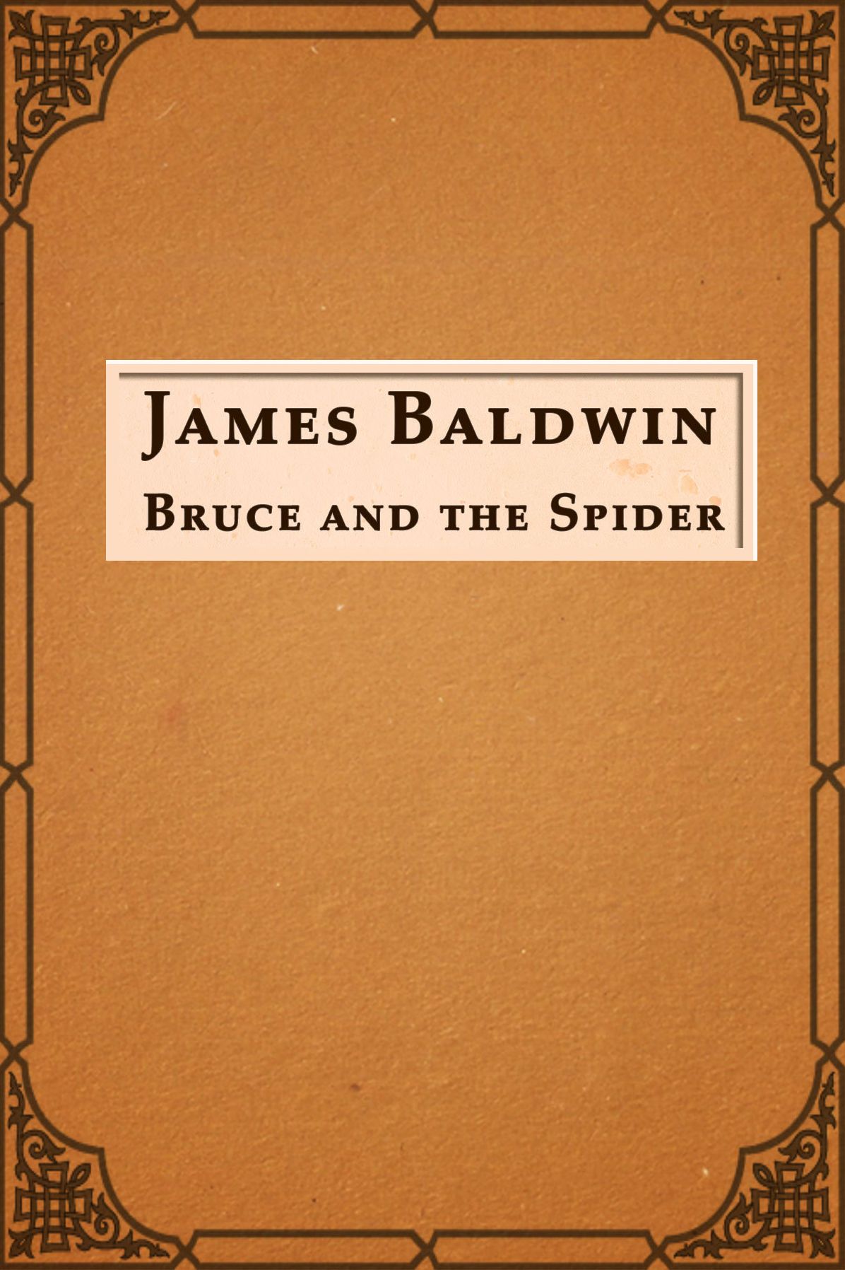 James Arthur Baldwin; BRUCE AND THE SPIDER.