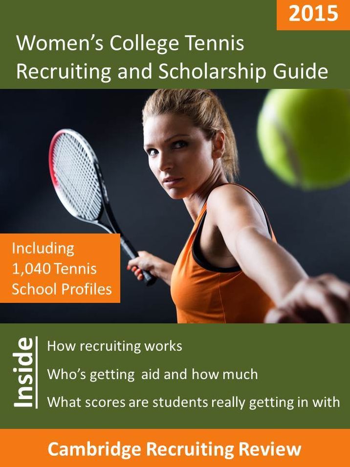 Women's College Tennis Recruiting and Scholarship Guide Including 1,040 Tennis School Profiles