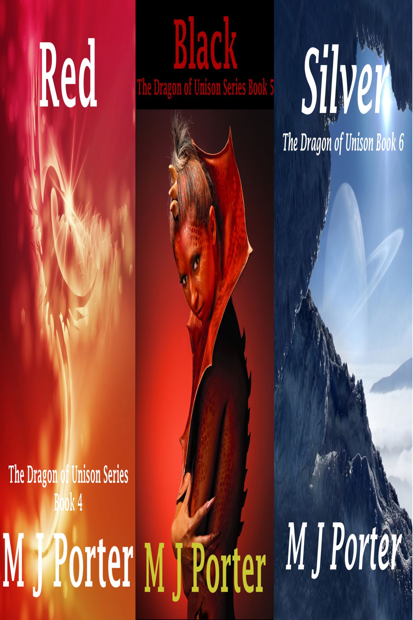 Dragon of Unison Second Trilogy: Red, Black and Silver