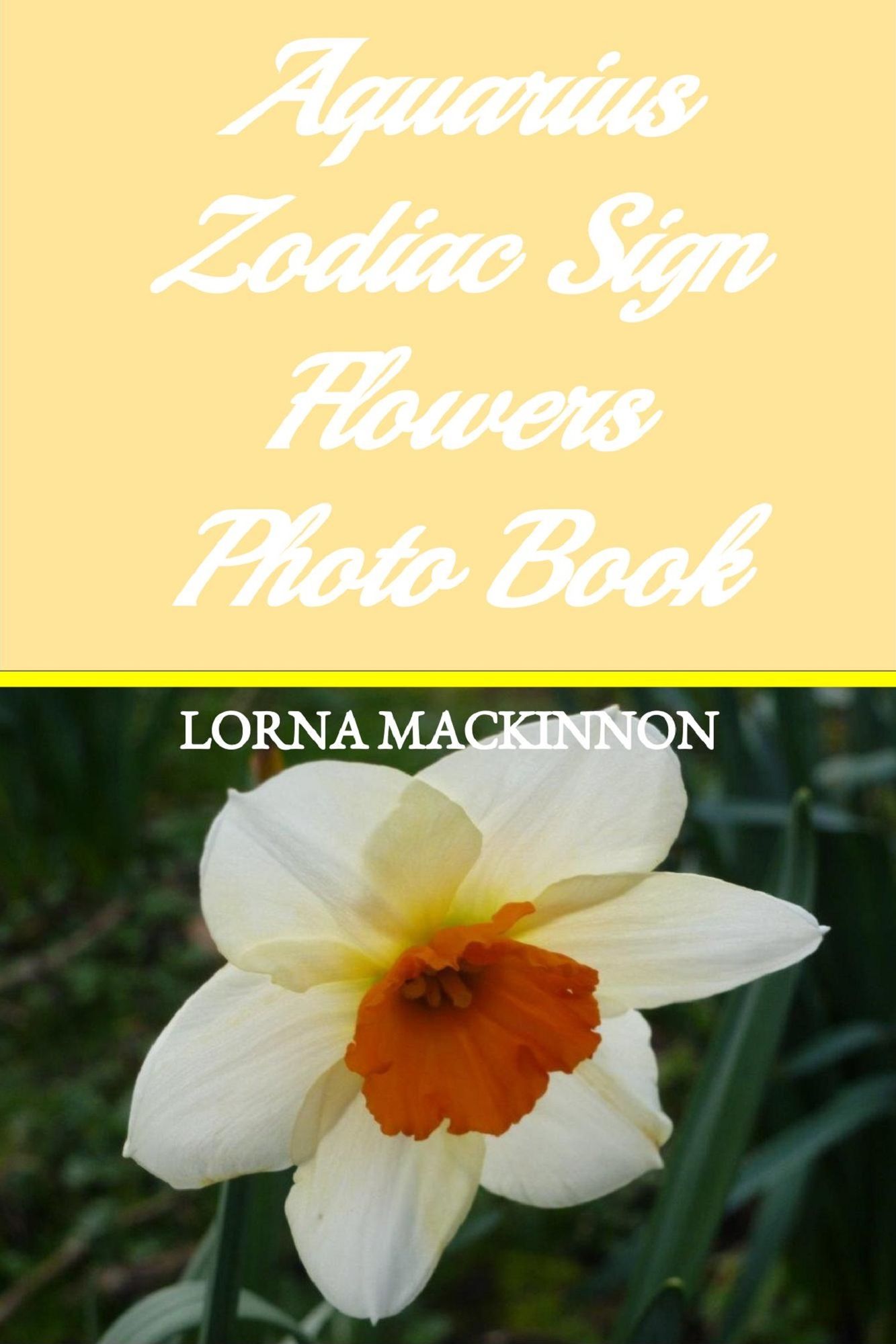 Aquarius Zodiac Sign Flowers Photo Book