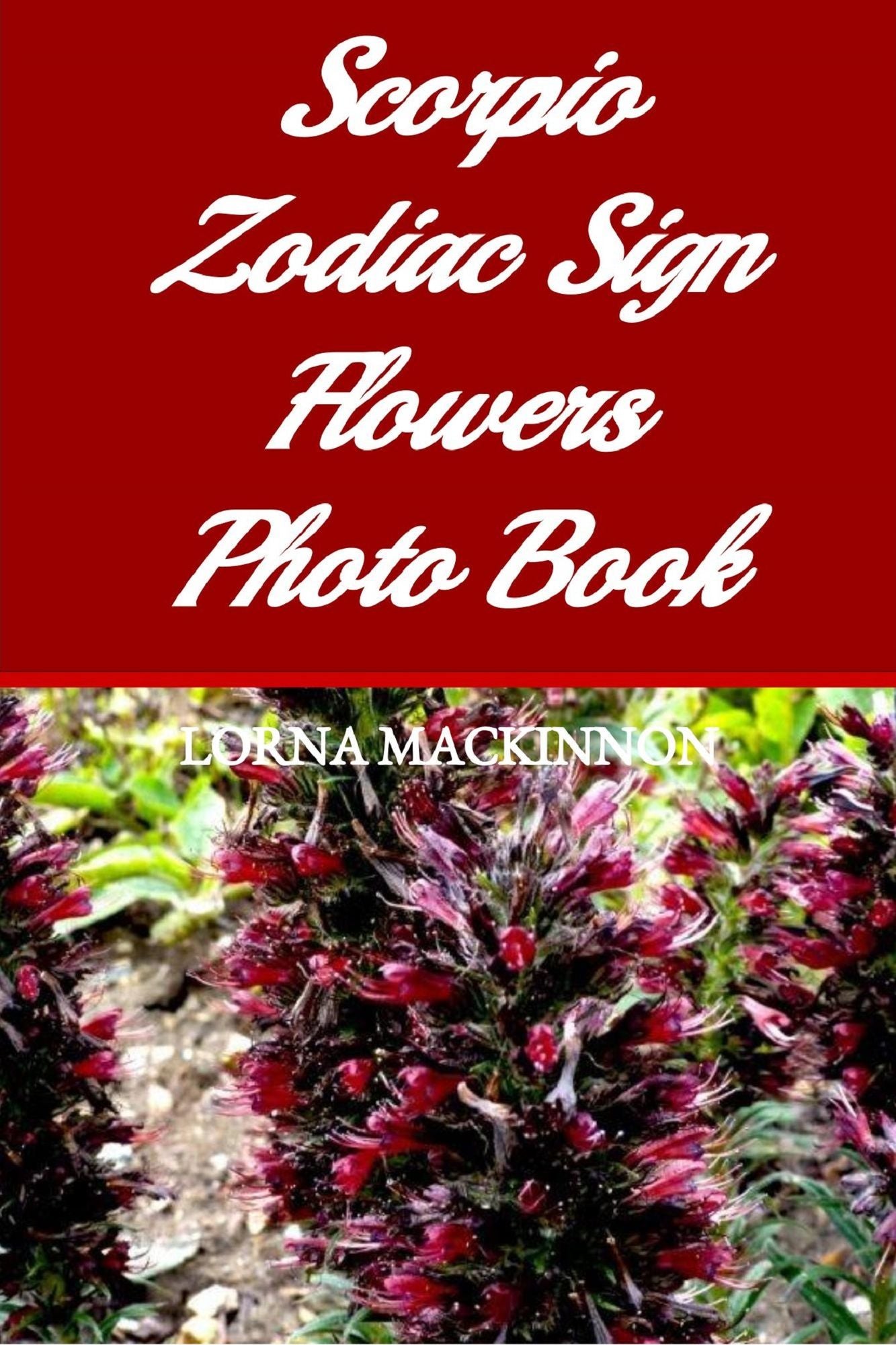 Scorpio Zodiac Sign Flowers Photo Book