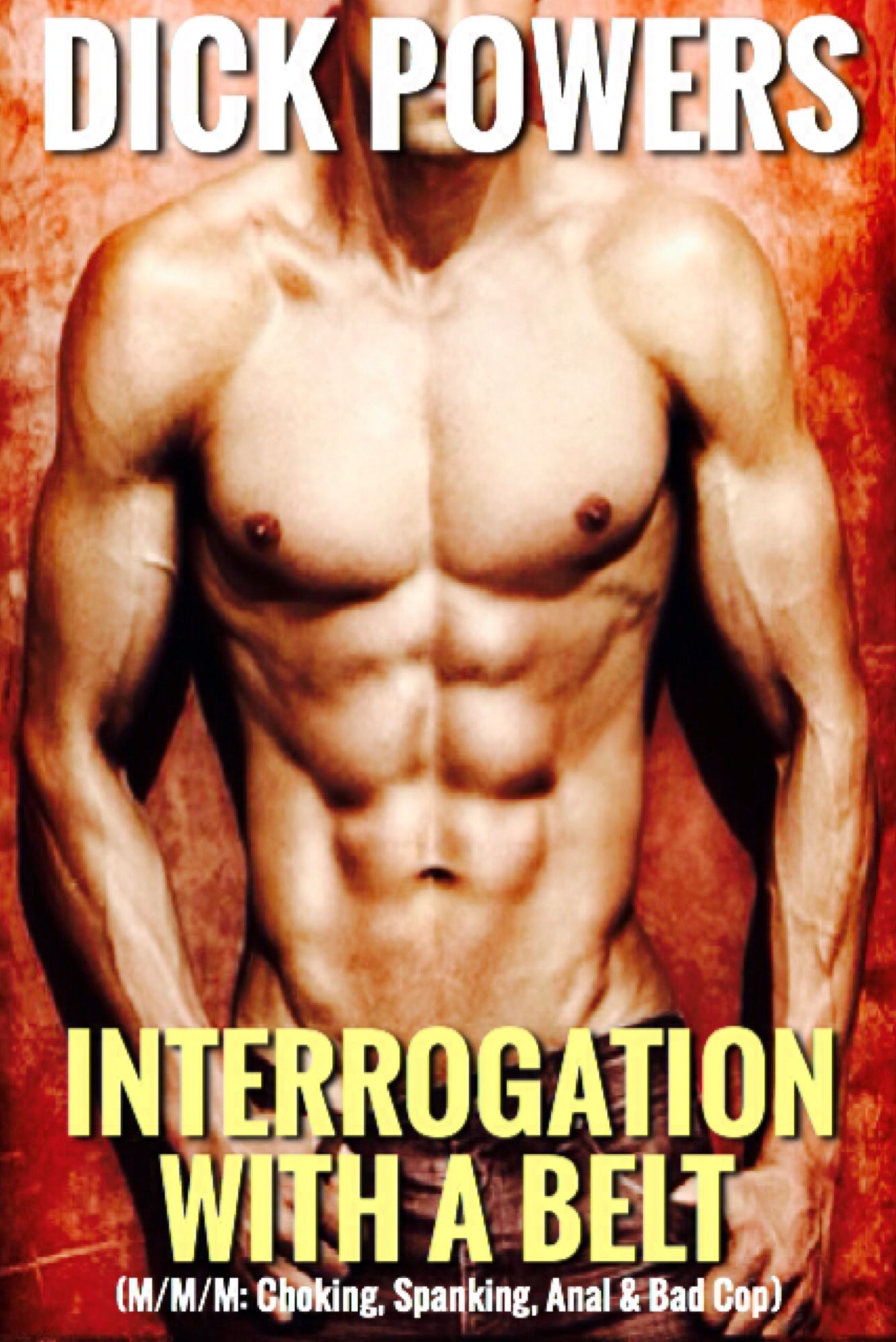 Interrogation With A Belt (M/M/M Choking, Spanking, Anal & Bad Cop)