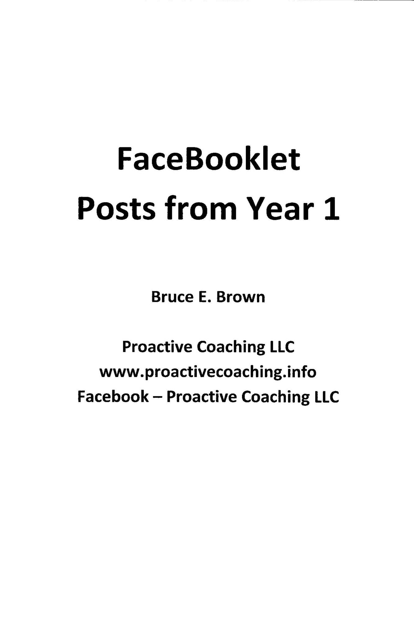 FaceBooklet 1