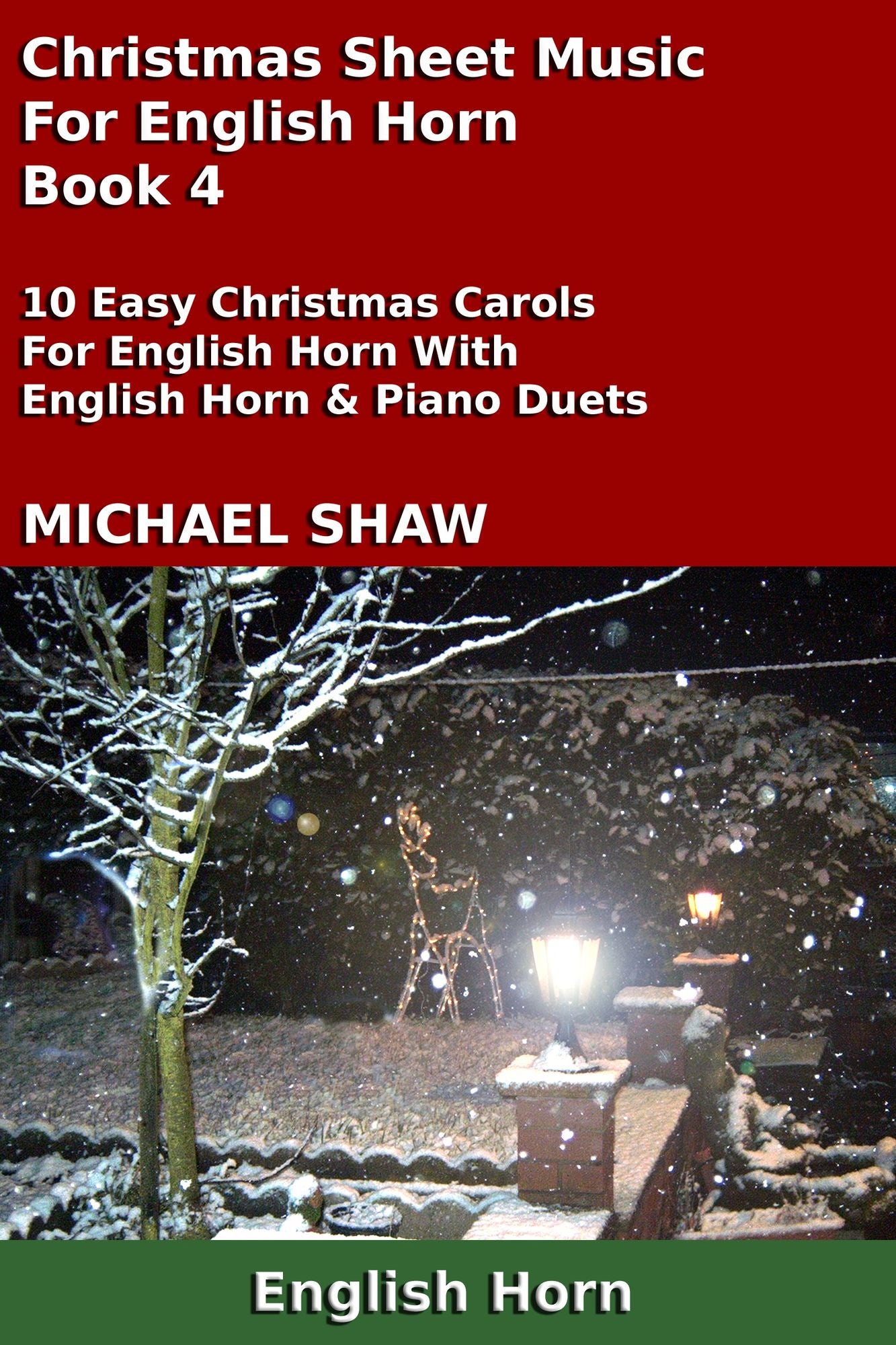 Christmas Sheet Music For English Horn: Book 4