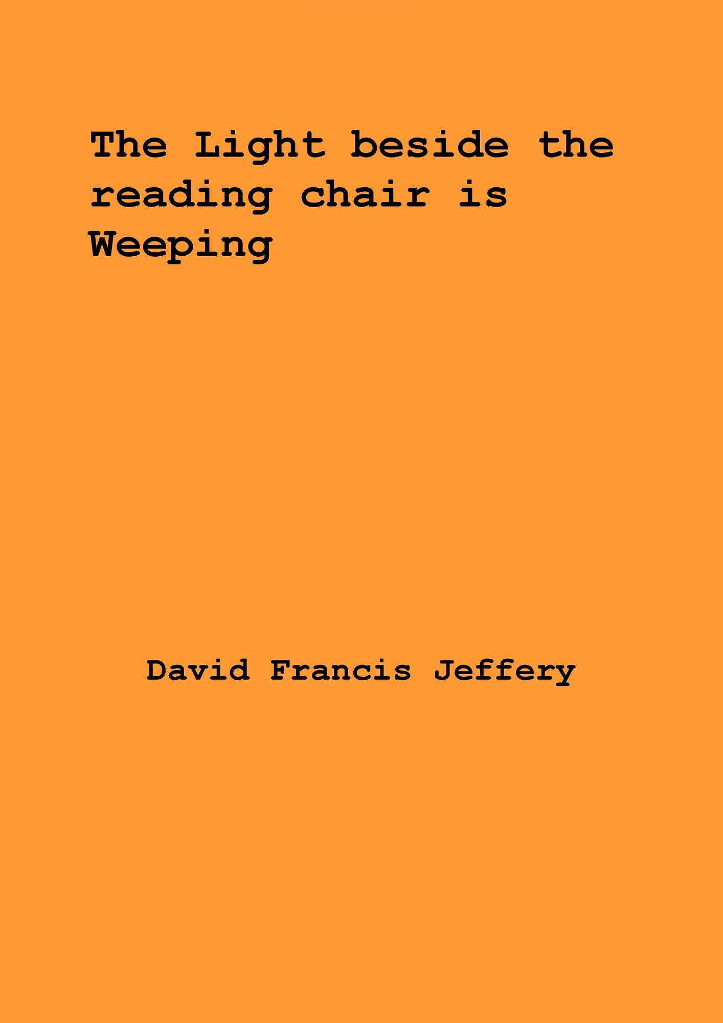 The Light Beside The Reading Chair Is Weeping