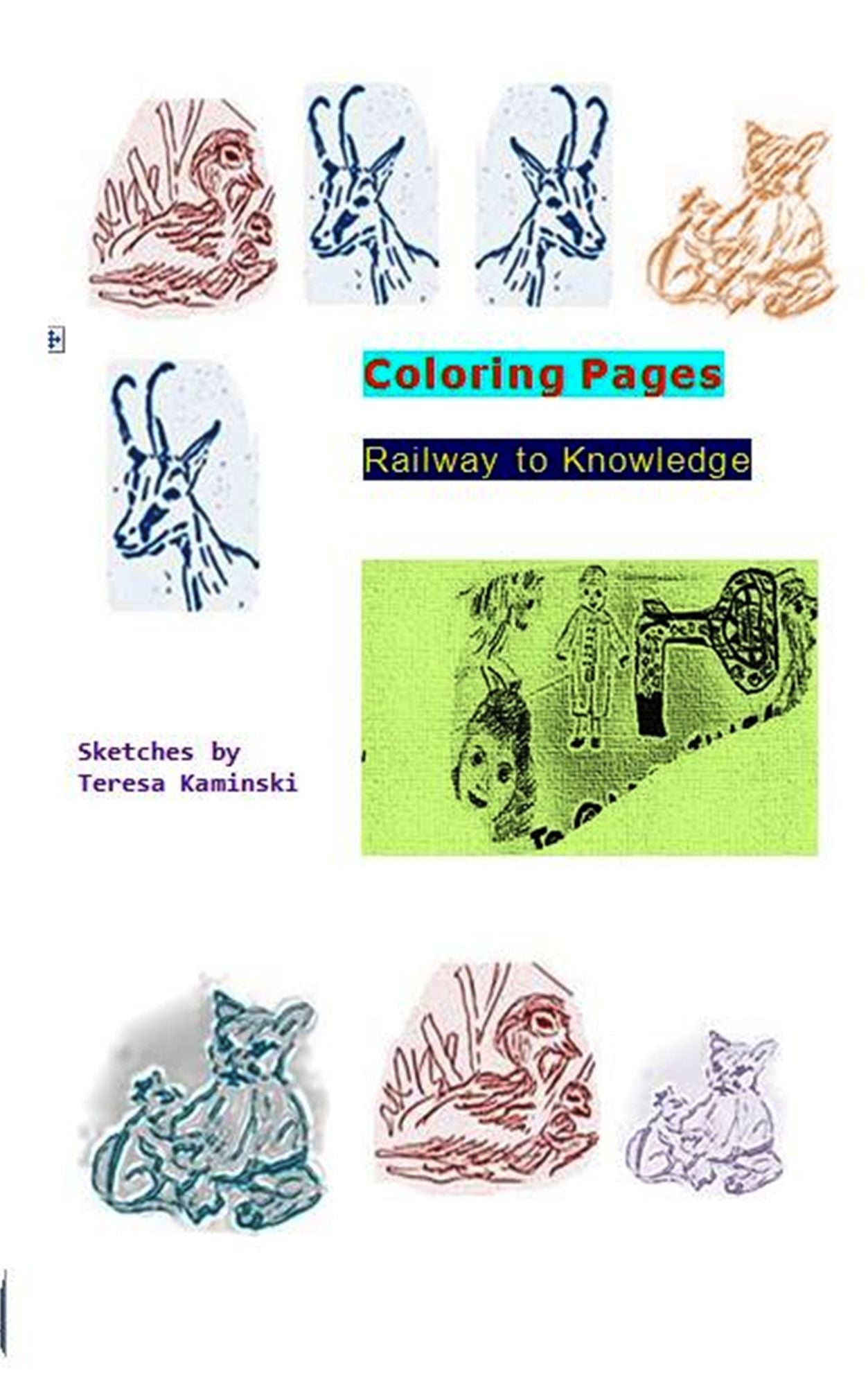 Coloring Pages Railway to Knowledge