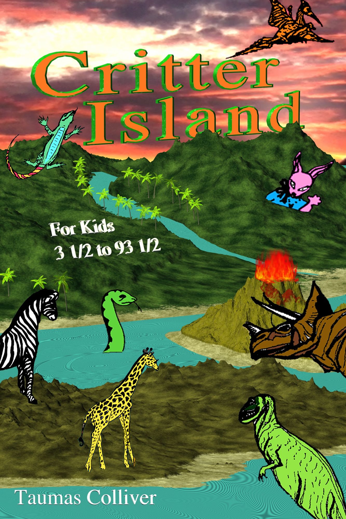 Critter Island: Illustrated Children's Stories of Rhyme with Coloring Book