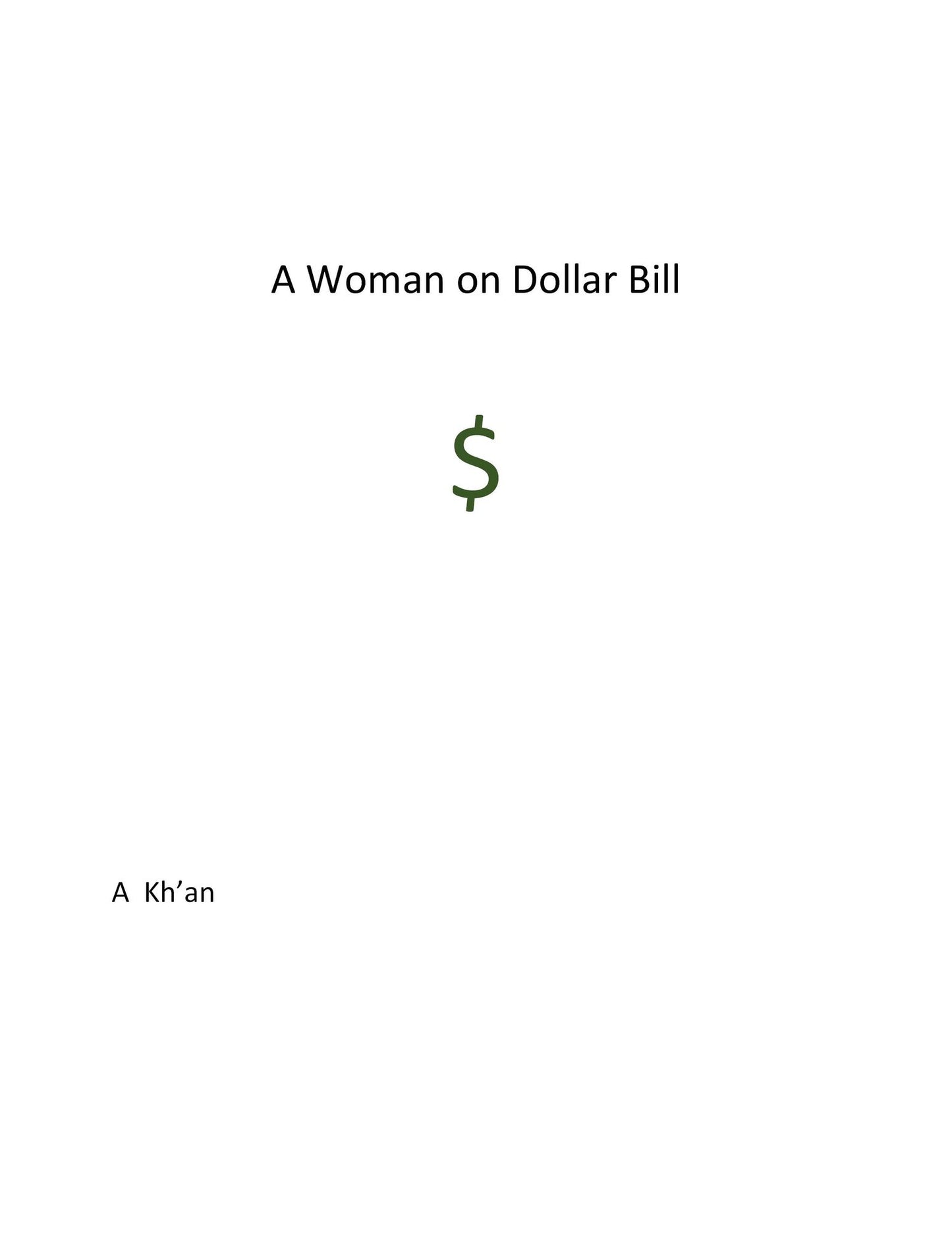 A Woman on Dollar Bill
