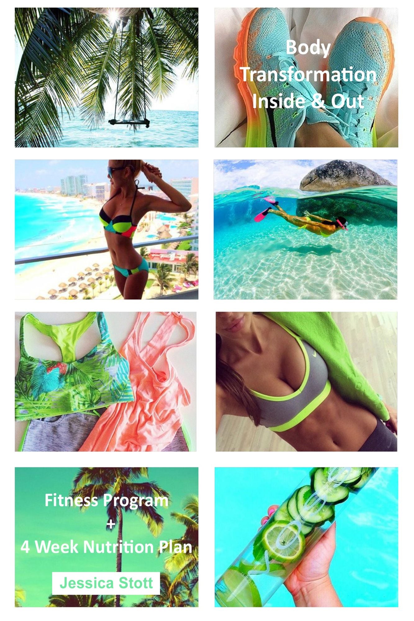 Body Transformation Inside & Out: Fitness Program + 4 Week Nutrition Plan