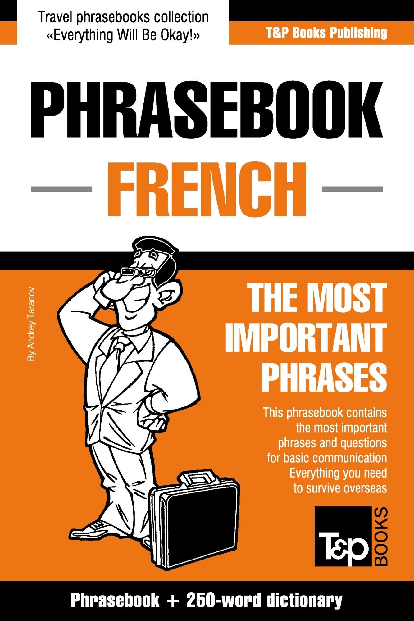 English-French phrasebook and 250-word mini dictionary