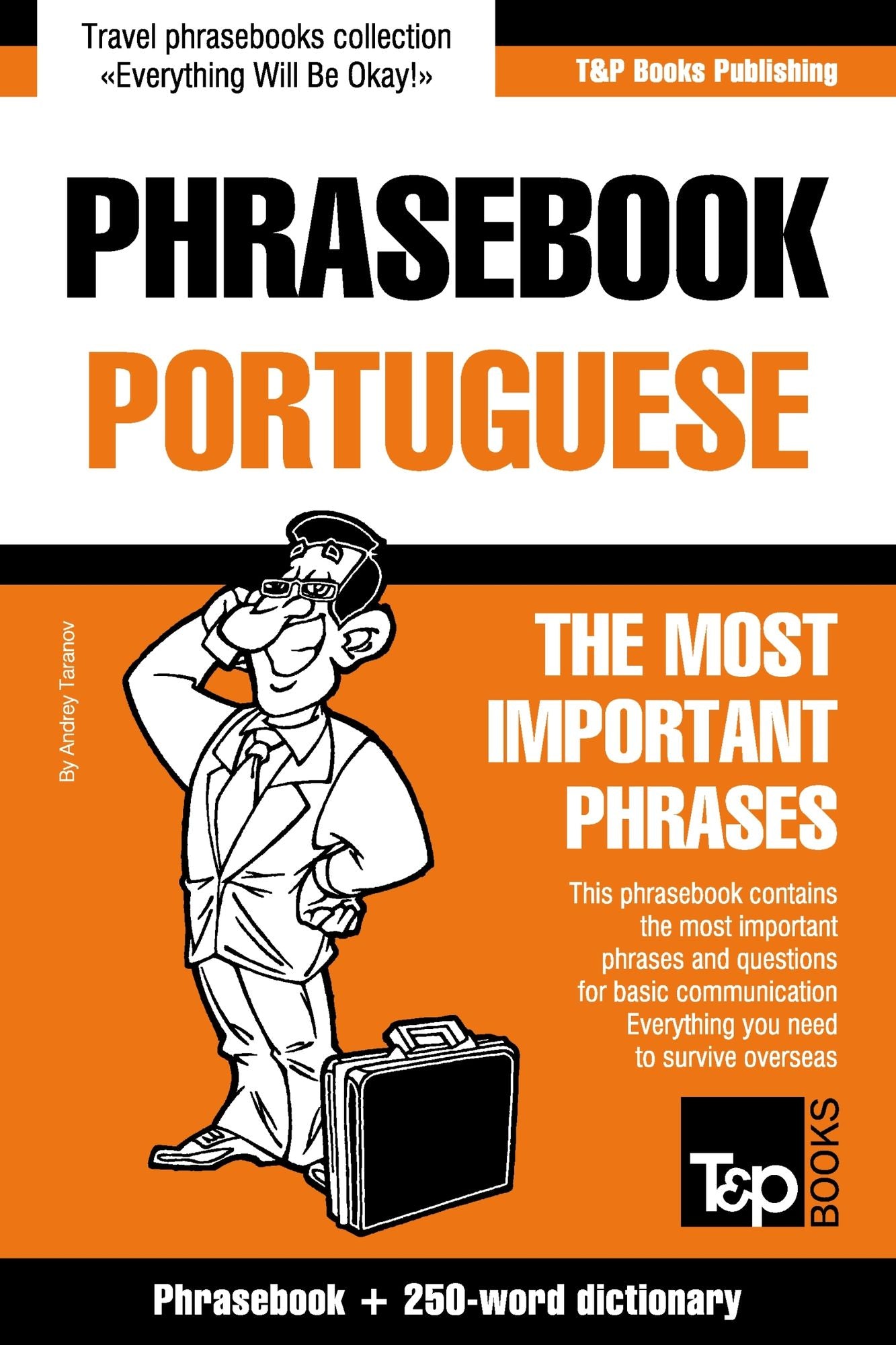 English-Portuguese phrasebook and 250-word mini dictionary