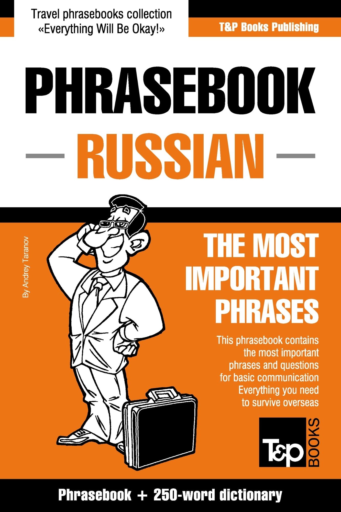 English-Russian phrasebook and 250-word mini dictionary