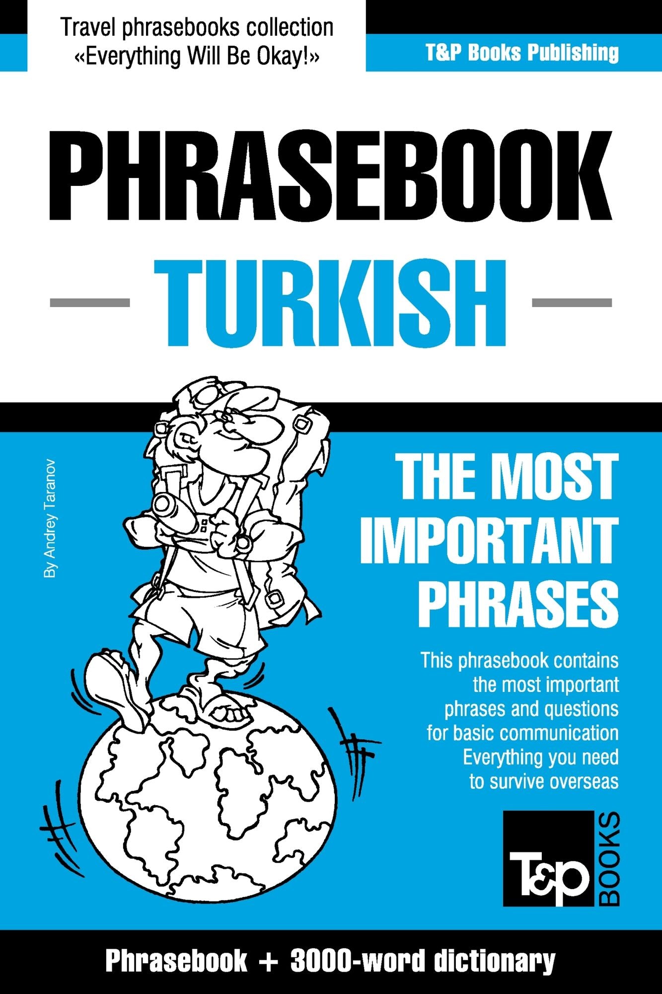 English-Turkish phrasebook and 3000-word topical vocabulary