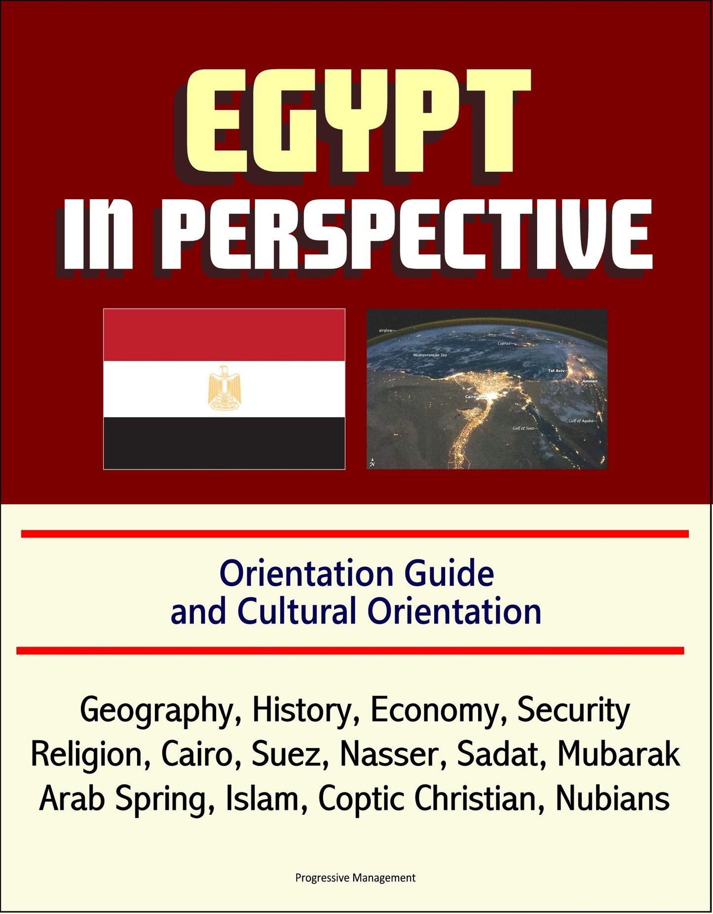 Egypt in Perspective: Orientation Guide and Cultural Orientation: Geography, History, Economy, Security, Religion, Cairo, Suez, Nasser, Sadat, Mubarak, Arab Spring, Islam, Coptic Christian, Nubians