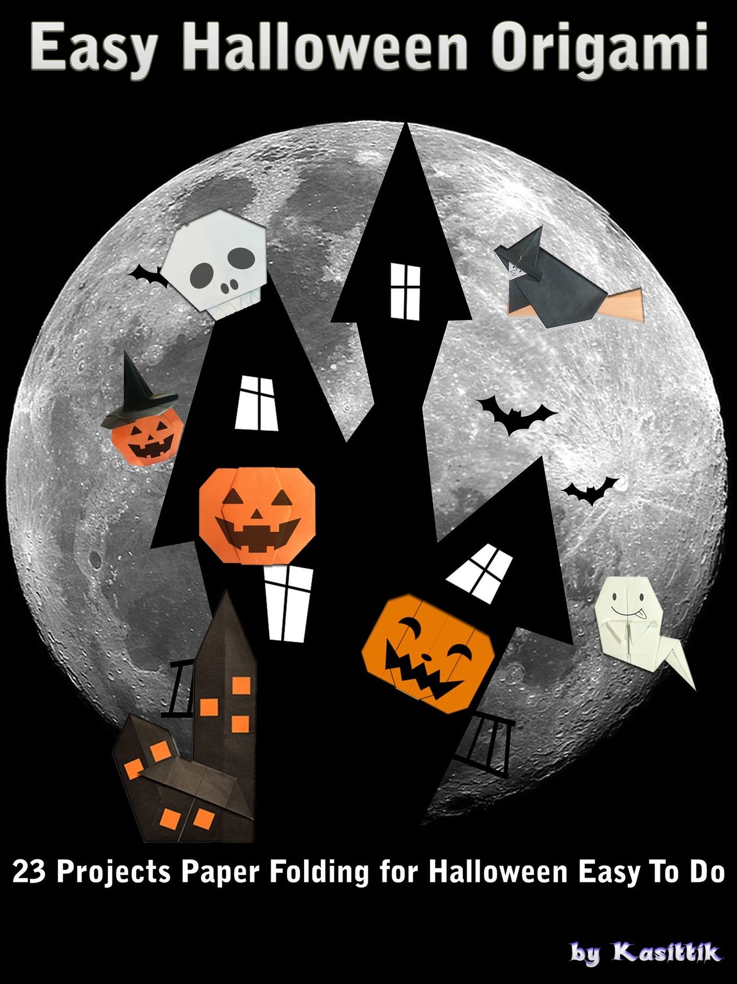 Easy Halloween Origami: Paper Folding the Ghost for Halloween Festival Easy To Do