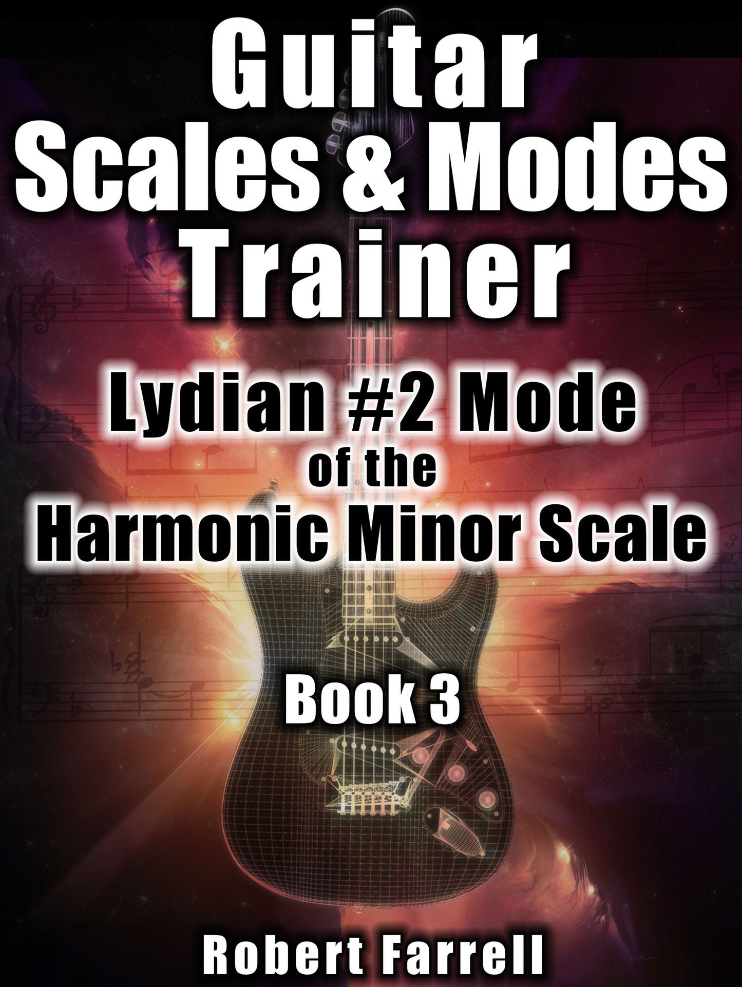 Guitar Scales and Modes Trainer: Lydian #2 Mode of the Harmonic Minor Scale