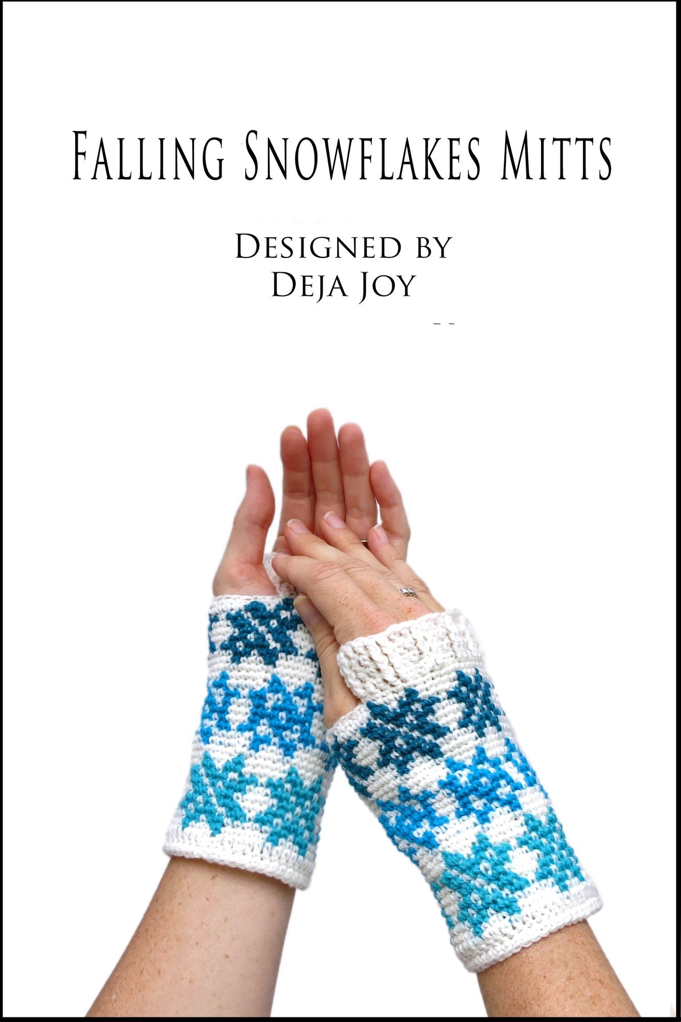 Falling Snowflakes Mitts