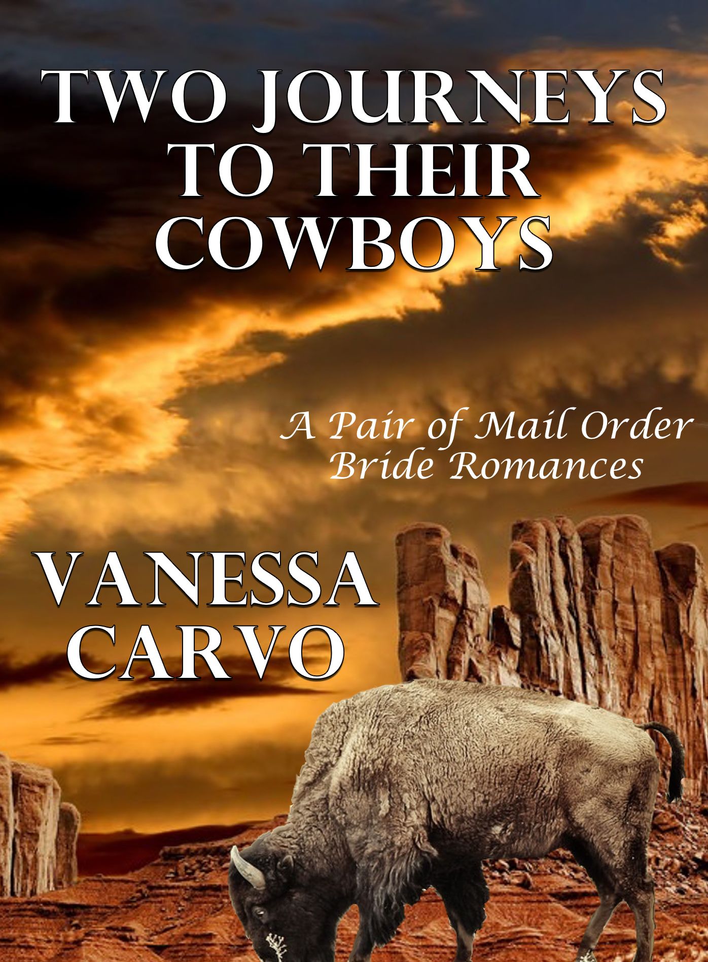 Two Journeys To Their Cowboys (A Pair of Mail Order Bride Romances)