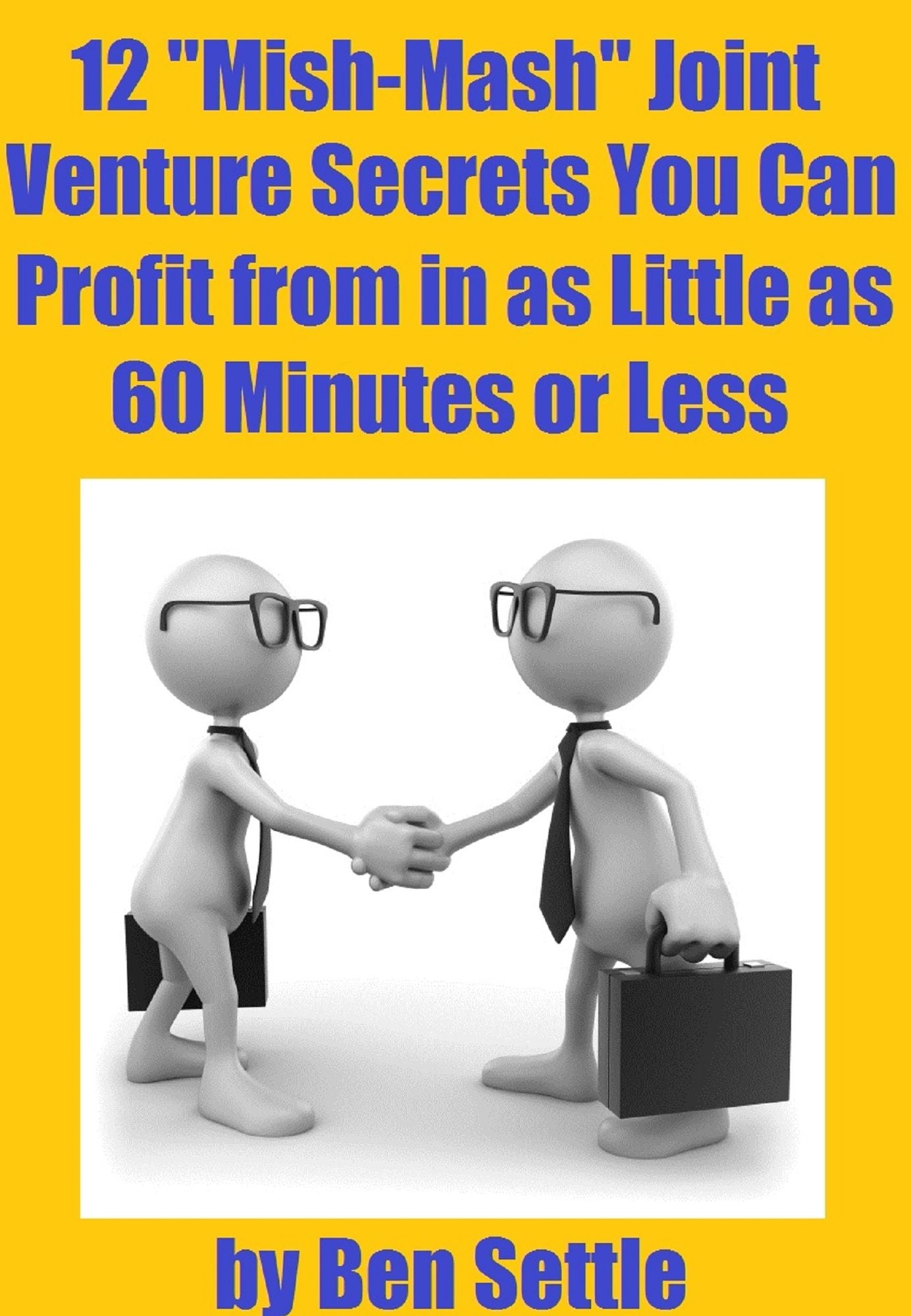 12 "Mish-Mash" Joint Venture Secrets You Can Profit From In As Little As 60 Minutes Or Less