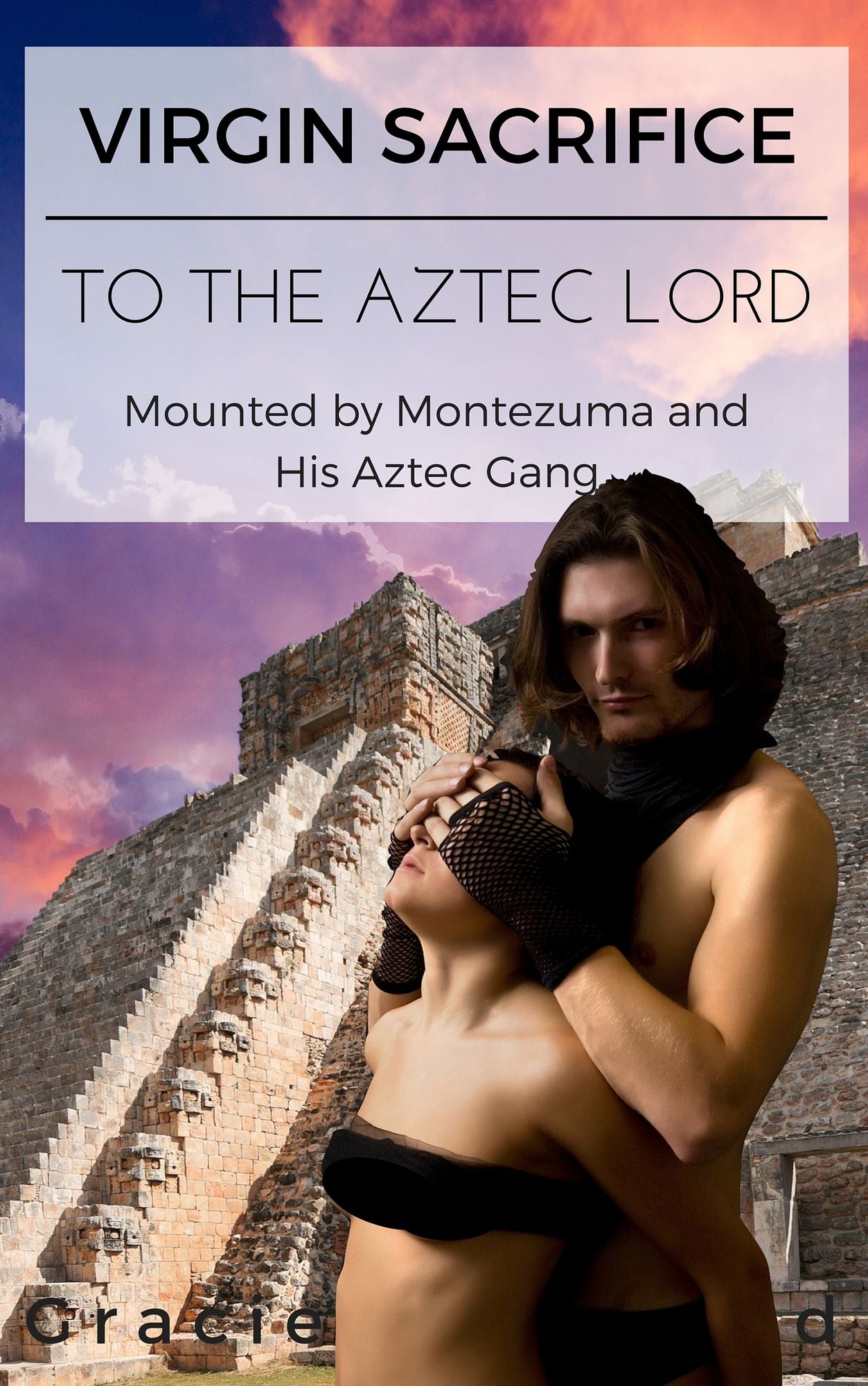 Virgin Sacrifice to The Aztec Lords, Mounted By Montezuma and His Aztec Gang