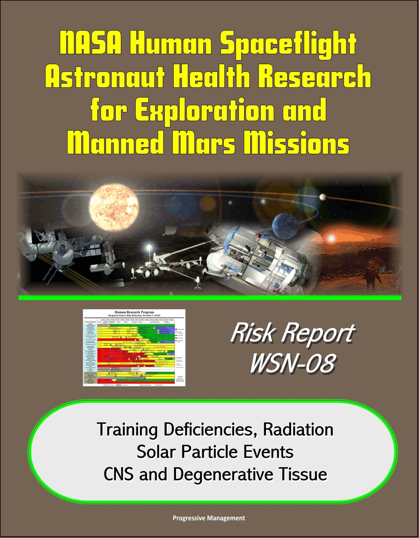 NASA Human Spaceflight Astronaut Health Research for Exploration and Manned Mars Missions, Risk Report WSN-08, Training Deficiencies, Radiation, Solar Particle Events, CNS and Degenerative Tissue