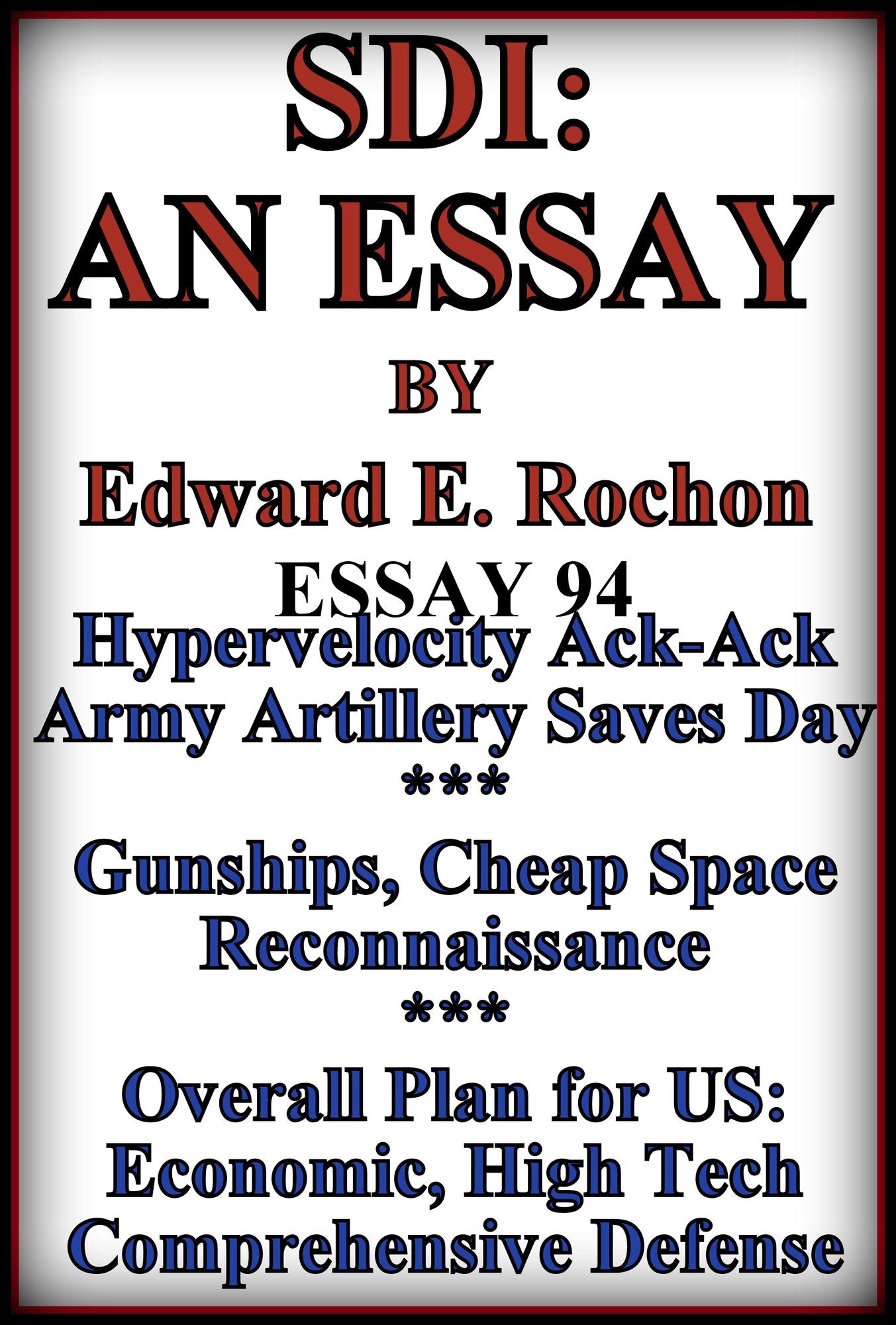 SDI: An Essay