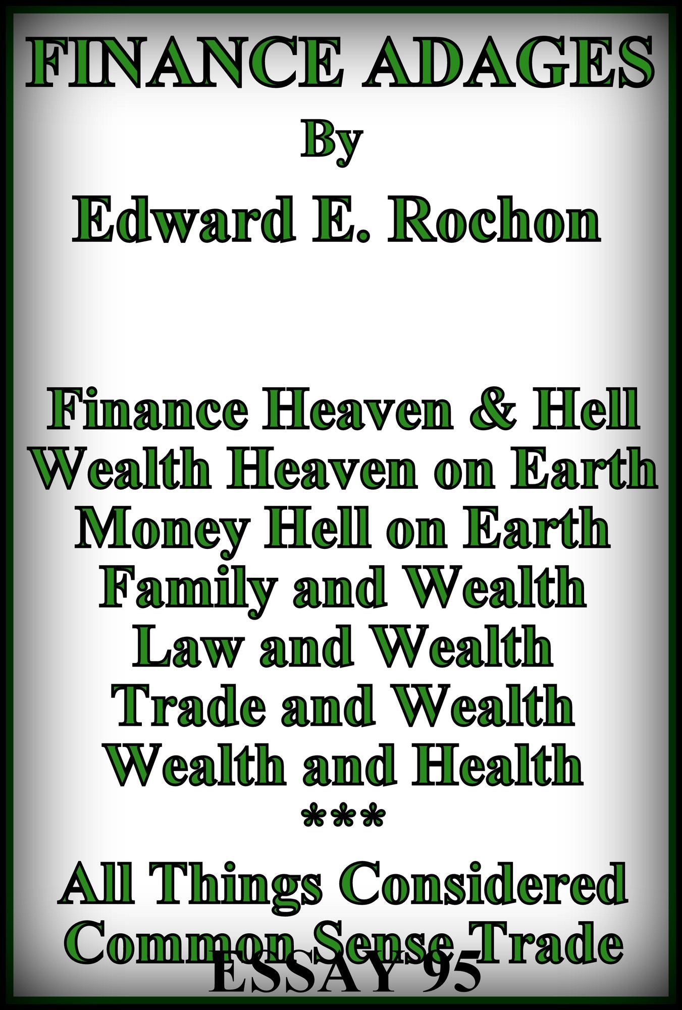 Finance Adages