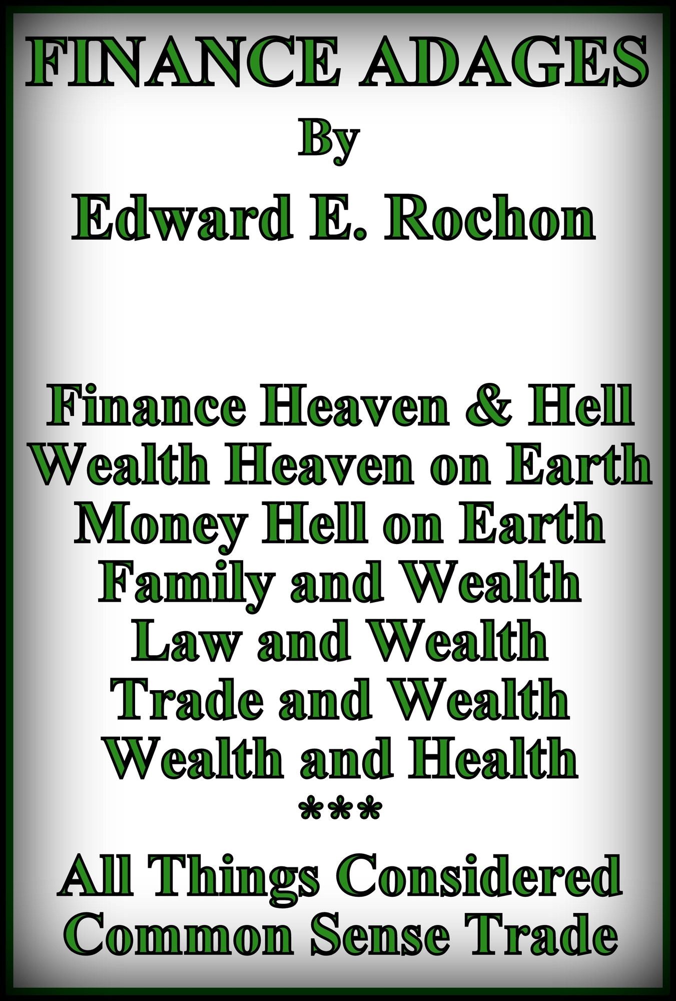 Finance Adages