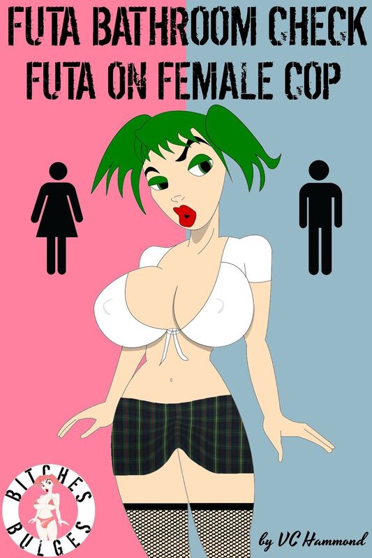 Futa Bathroom Check: Futa-On-Female Cop
