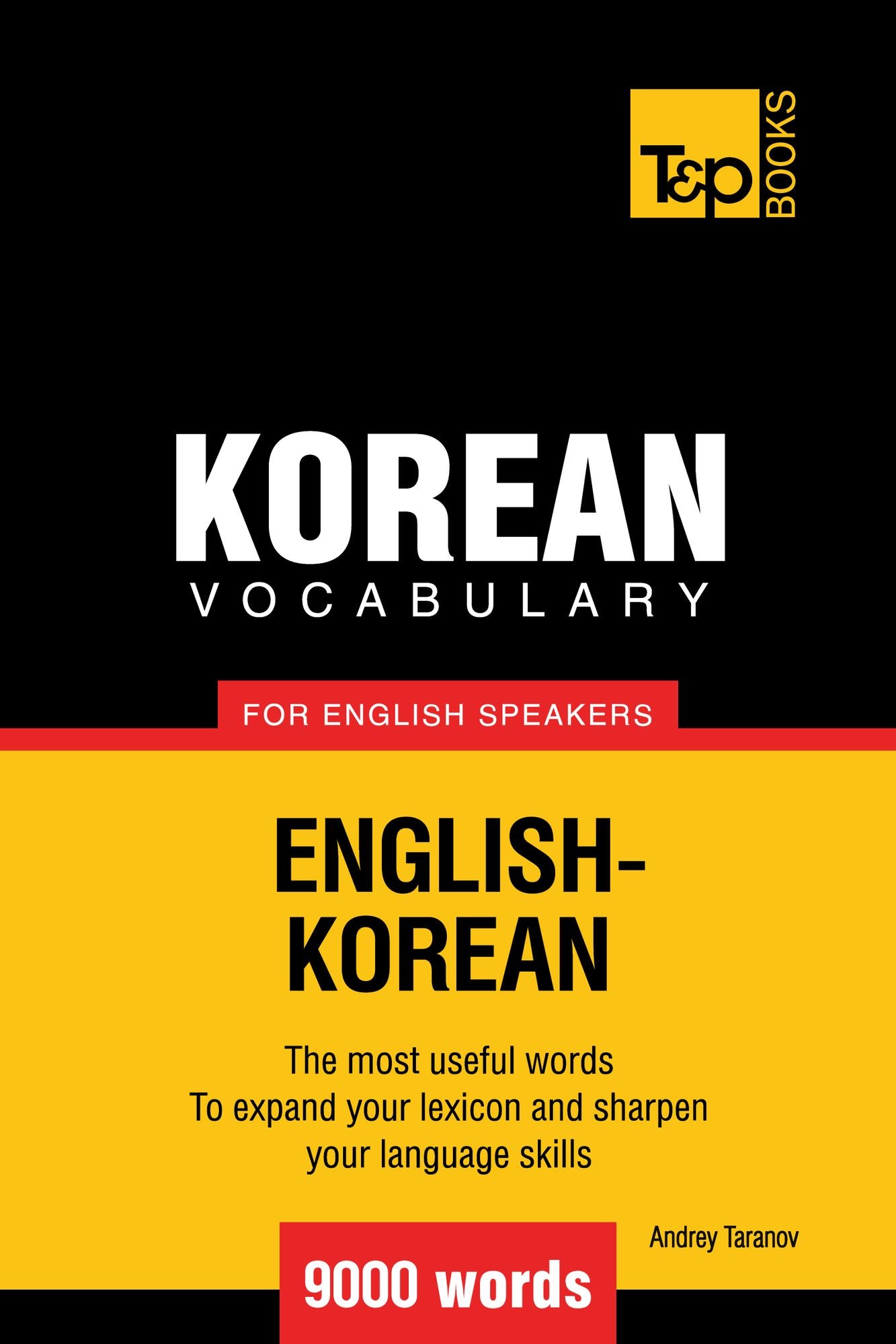 Korean vocabulary for English speakers: 9000 words