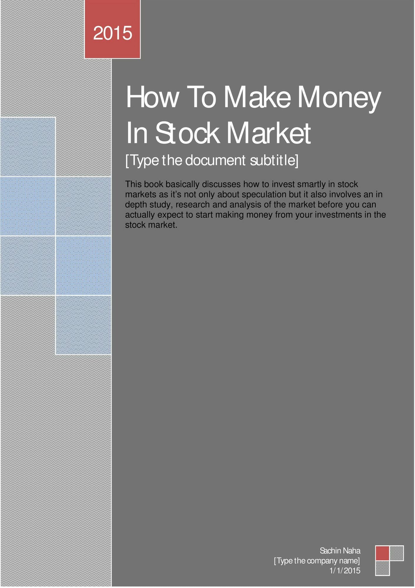 How To Make Money In Stock Market